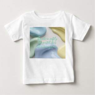 Camiseta clássica para bebê em gráfico elegante