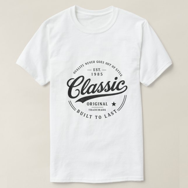 Camiseta clássica para você (Frente do Design)