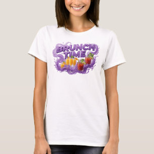 Camiseta Clássica Roxa BRUNCH TIME Statement