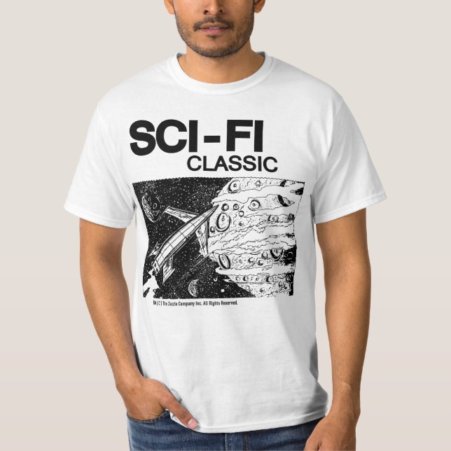 Camiseta clássica SCIFI de 1960 (Frente)