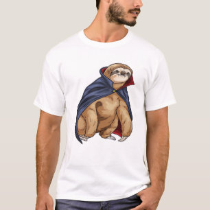 Camiseta Clássica Sloth Halloween Vampire