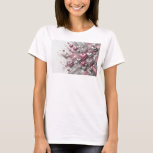 Camiseta Clássica Vermelha LOVE SPARKLES Slogan