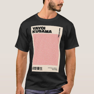 Camiseta Clássica Yayoi Kusama Cor-de-Rosa
