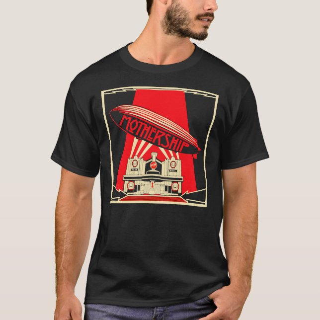 Camiseta Clássica Zeppelin Mothership T-Shirt Clás (Frente)