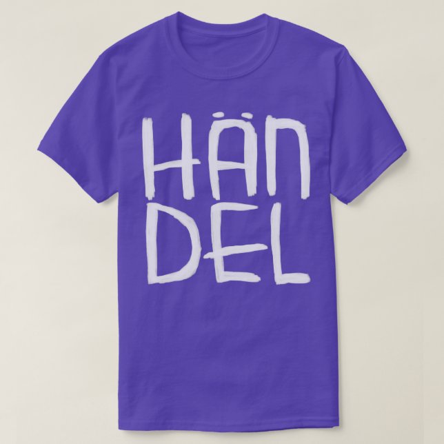 Camiseta Classical Composer Hndel (Frente do Design)