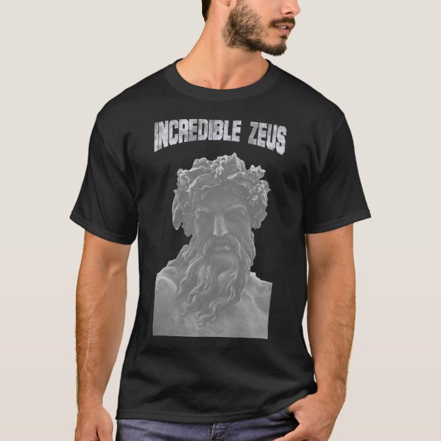 Camiseta Classical Greek God Zeus Bust Graphic Tee (Frente)