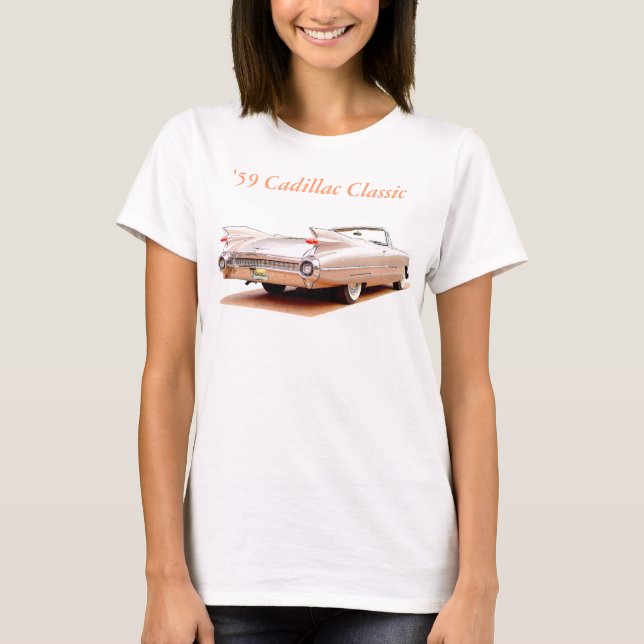 Camiseta Clássico 1959 do cadillac (Frente)