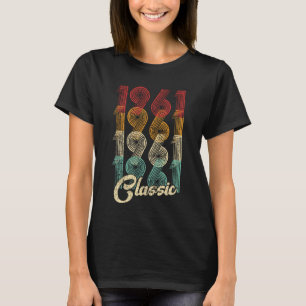 Camiseta Clássico 1961 Vintage 60º presente de aniversár