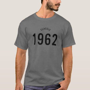 Camiseta Clássico 1962 Vintage 60º Aniversário Oferece M