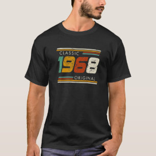 Camiseta Clássico 1968 Original Vintage 55º Aniversário