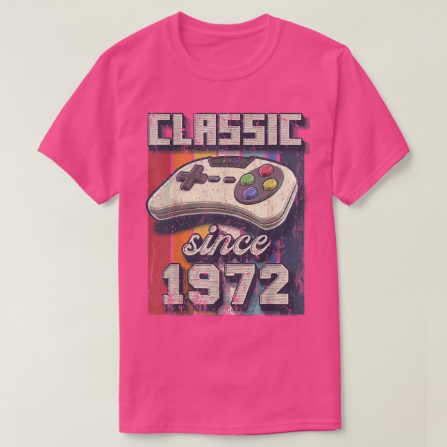 Camiseta Clássico 1972 50º Aniversário - Contro do Jogo de  (Frente do Design)