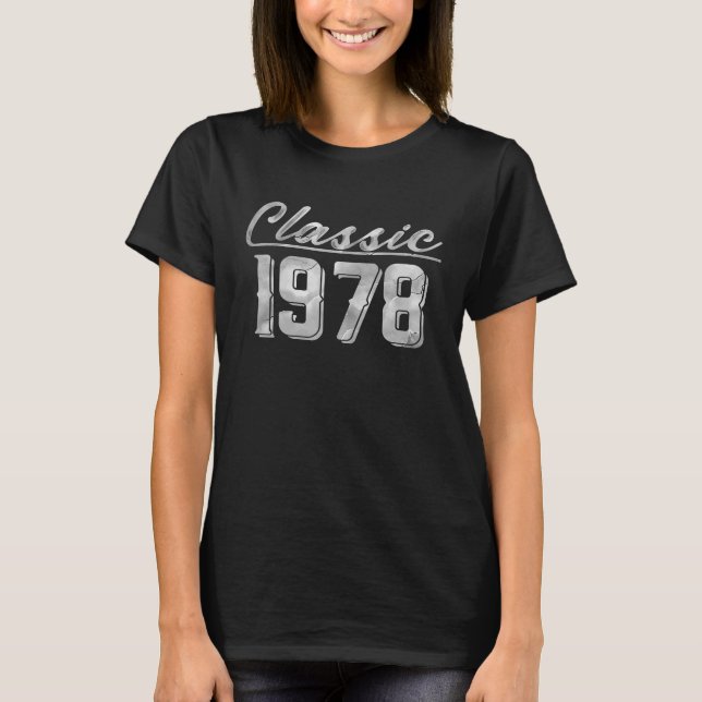Camiseta Clássico 1978 - Todas as Peças Genuínas B Retro de (Frente)
