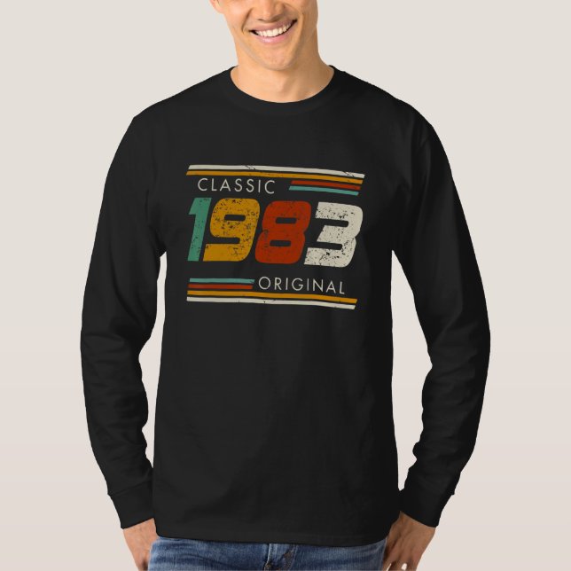 Camiseta Clássico 1983 - Vintage original (Frente)