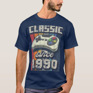 Camiseta Clássico 1990 32º Aniversário - Controle do Jogo R