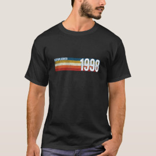 Camiseta Clássico 1998 Fundado em 1998 Aniversário de 28 an