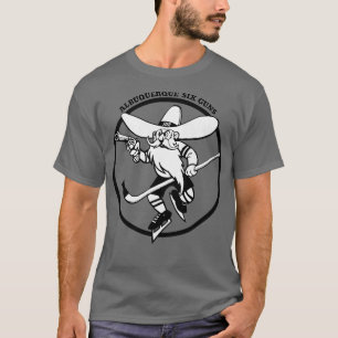 Camiseta Clássico Albuquerque Seis Armas Hockey 1973 3