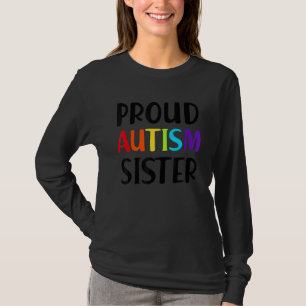 Camiseta Clássico Amor Minha Irmã Autismo Dia Irmãos Gráfic