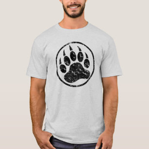 Camiseta Clássico Angustiado e Pata de Urso Legal