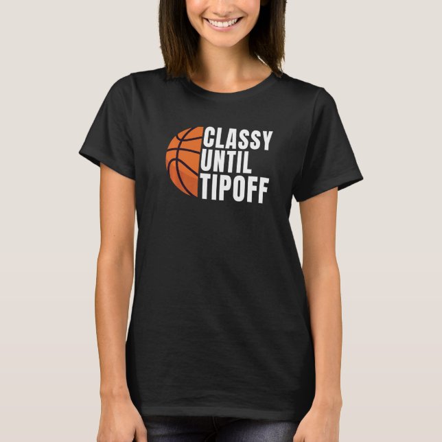 Camiseta Clássico até Basquete Tipoff (Frente)