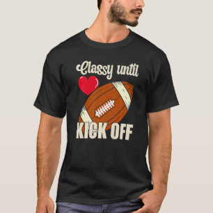 Camiseta Clássico até Jogo do Dia do Jogo Mo Americano de F
