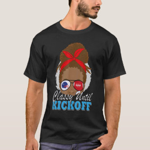 Camiseta Clássico até Kickoff African American Football Mãe