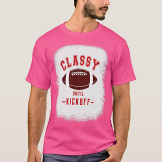 Camiseta Clássico até Kickoff Red Letters Desportivo Cores