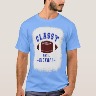 Camiseta Clássico até o início das letras azuis do ventilad