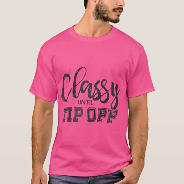 Camiseta Clássico até Ponta Fã de Basquete Louca Baseba (Frente)