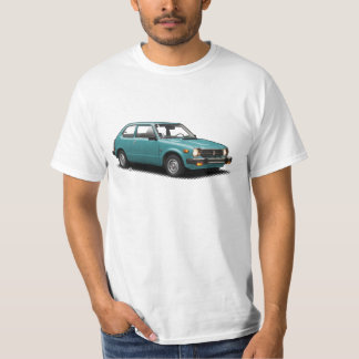 Camiseta Clássico azul 1979 do Aqua cívico no t-shirt