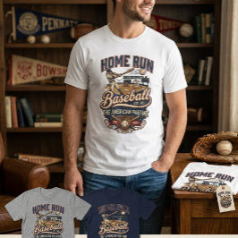 Camiseta Clássico Beisebol de Home Run
