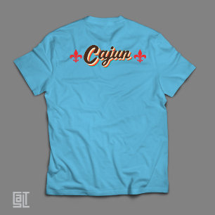 Camiseta Clássico Cajun Fleur-de-lis Retro Throwback Vintag