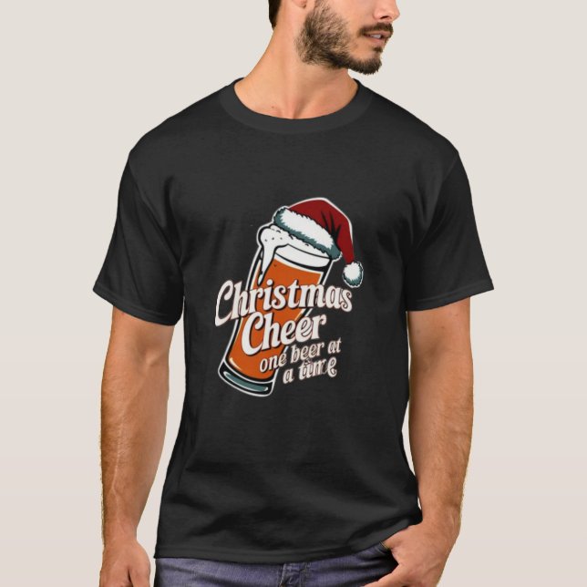 Camiseta Clássico Cheer de Natal (Frente)