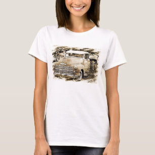 Camiseta Clássico Chevy Chevrolet Truck