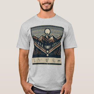 Camiseta Clássico/colheita ao ar livre/natureza selvagem