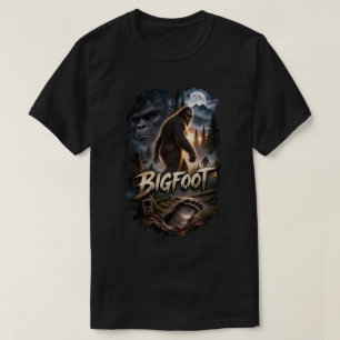 Camiseta Clássico Criptídeo Sasquatch Pé-Grande