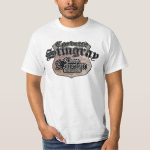Camiseta Clássico da arraia-lixa de Chevy Corveta - matiz