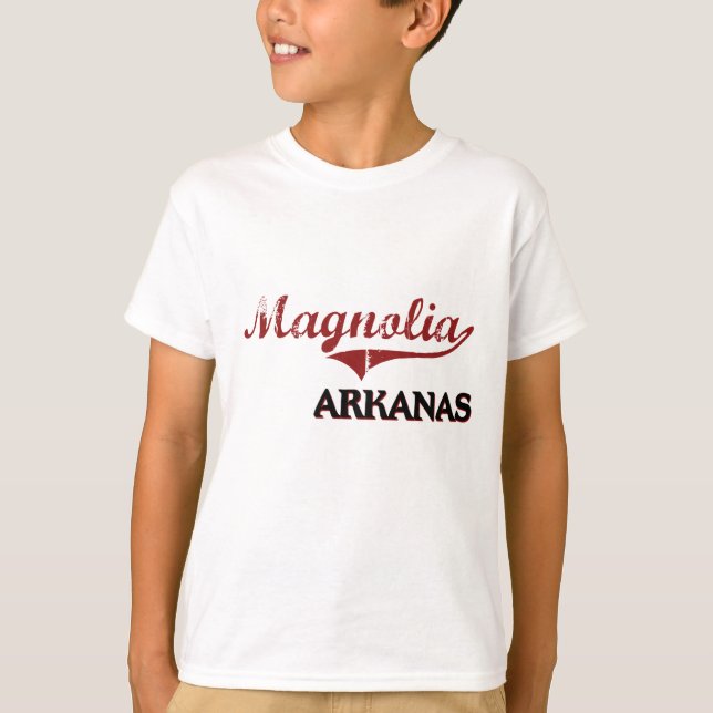 Camiseta Clássico da cidade de Arkansas da magnólia (Frente)