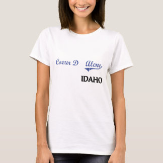 Camiseta Clássico da cidade de Coeur D'Alene Idaho