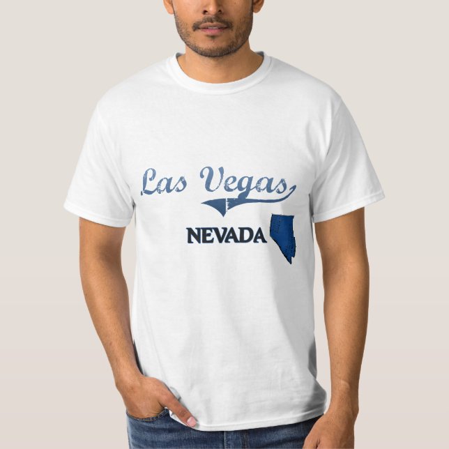 Camiseta Clássico da cidade de Las Vegas Nevada (Frente)
