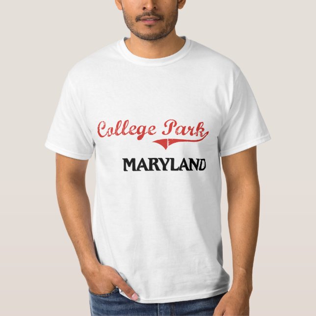 Camiseta Clássico da cidade de Maryland do parque da (Frente)