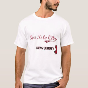 Camiseta Clássico da cidade de New-jersey da cidade da ilh