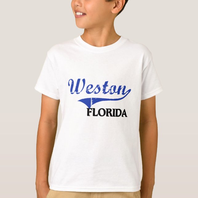 Camiseta Clássico da cidade de Weston Florida (Frente)