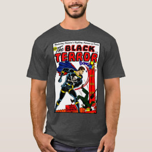 Camiseta Clássico da década de 1950 O T-Shirt Terror Negr