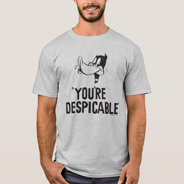Camiseta Clássico DAFFY DUCK™ "Você é Desprezível" (Frente)