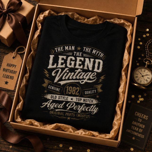 Camiseta Clássico de 1982 Envelhecido Perfeitamente para 44 (Criador carregado)