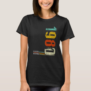 Camiseta Clássico De Aniversário De 1980 Original Retro