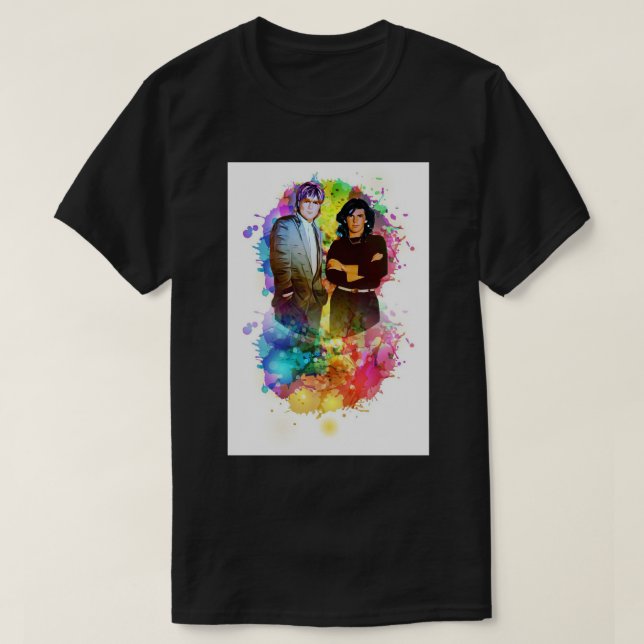 Camiseta Clássico de conversa moderna (Frente do Design)
