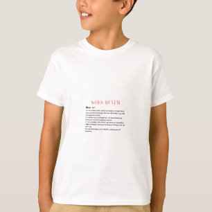 Camiseta Clássico de Definição de Bestimento de Trabalho