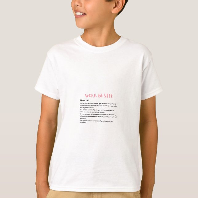 Camiseta Clássico de Definição de Bestimento de Trabalho (Frente)