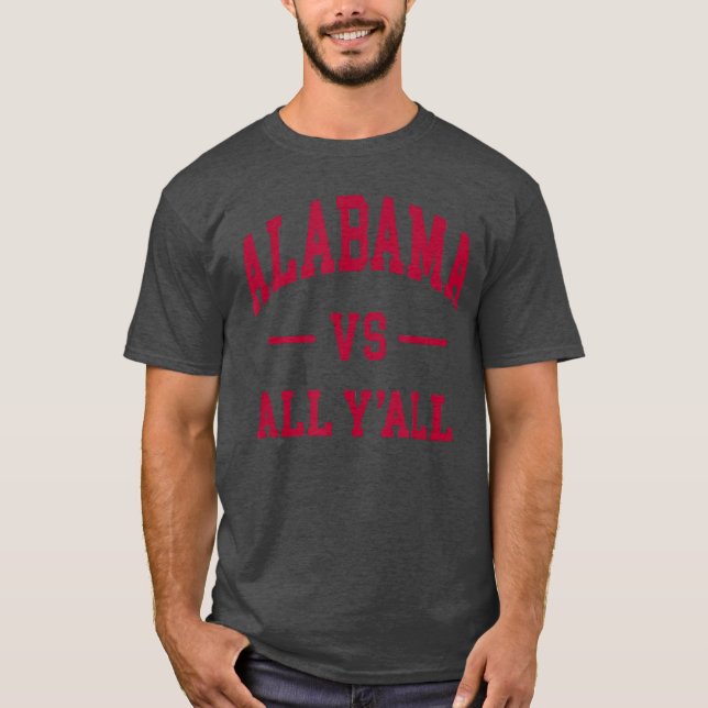 Camiseta Clássico de Design Retrô do Alabama (Frente)